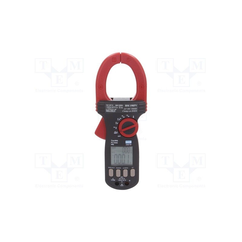 1 pcs x BRYMEN - BM198PV - Meter: multifunction, digital,pincers type, Øcable: 55mm, LCD