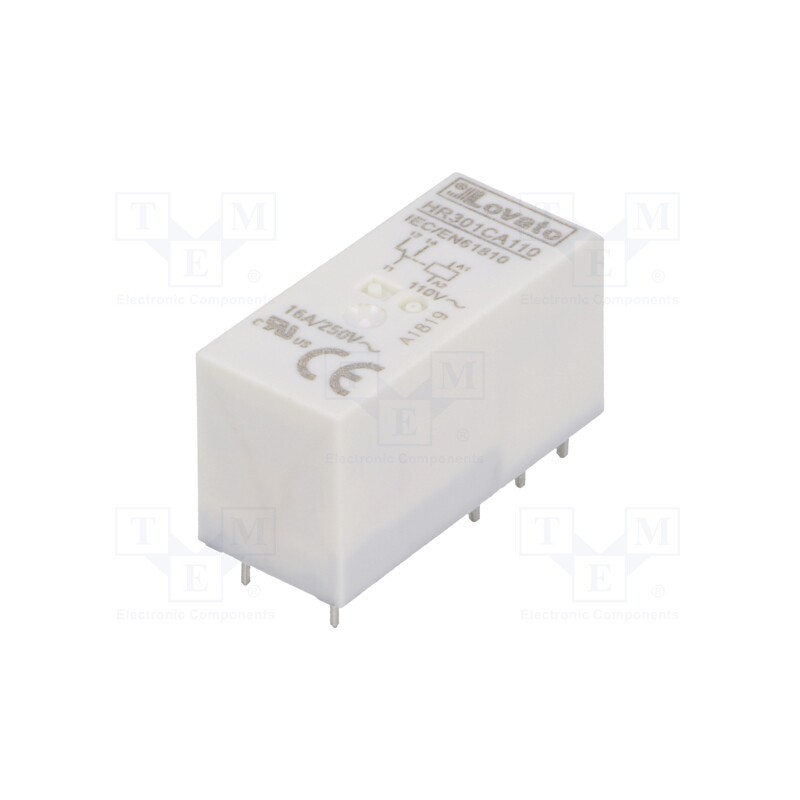 1 pcs x LOVATO ELECTRIC - HR301CA110 - Relay: electromagnetic, SPDT, Ucoil: 110VAC, 16A, 16A/250VAC, 100mΩ