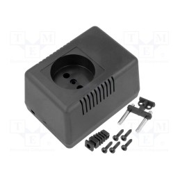 1 pcs x MASZCZYK - KM-49D BK - Enclosure: for power supplies, vented, X: 65.5mm, Y: 92mm, Z: 57mm