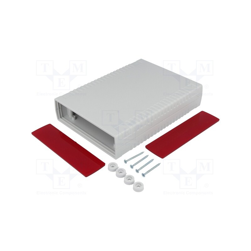 1 pcs x KRADEX - Z112AJF - Enclosure: with panel, X: 136mm, Y: 185mm, Z: 40mm, ABS, grey, IP54