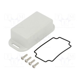 1 pcs x HAMMOND - 1551WHFLGY - Enclosure: multipurpose, X: 35mm, Y: 60mm, Z: 22mm, with fixing lugs