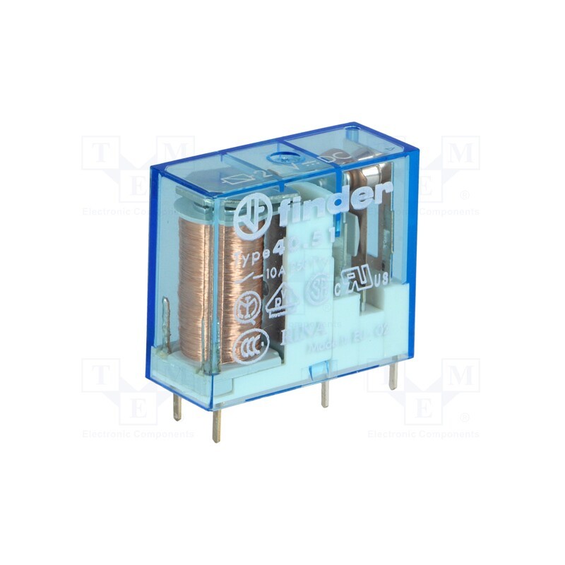 1 pcs x FINDER - 40.51.9.021.0000 - Relay: electromagnetic, SPDT, Ucoil: 21VDC, Icontacts max: 20A