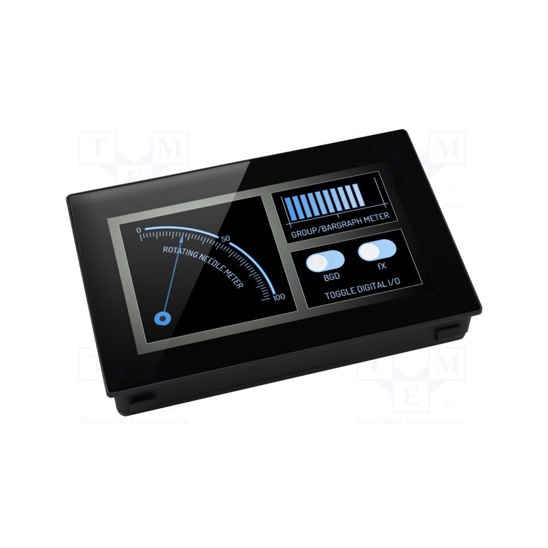 1 pcs x LASCAR - SGD 43-A - Voltmeter, digital,mounting, 0÷40V, on panel, 480x272, PanelPilot