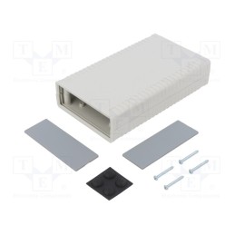 1 pcs x GAINTA - G760 - Enclosure: with panel, X: 95mm, Y: 158mm, Z: 36mm, ABS, light grey