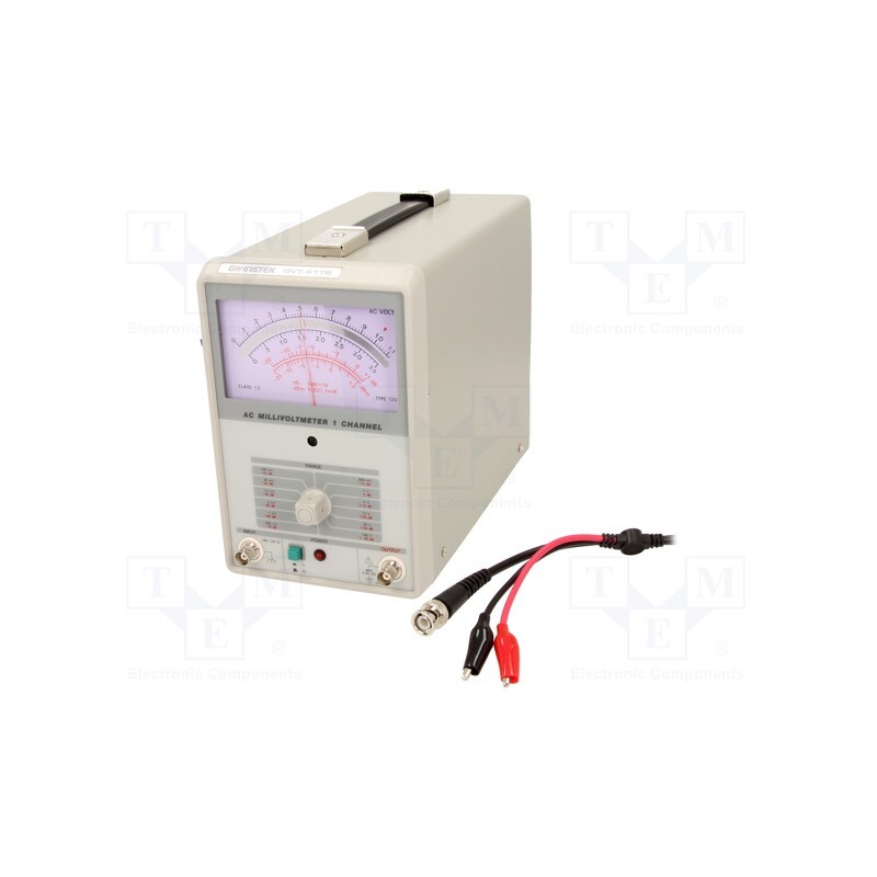 1 pcs x GW INSTEK - GVT-417B - Millivoltmeter, 130x210x295mm, Uin max: 300/500V, Plug: EU