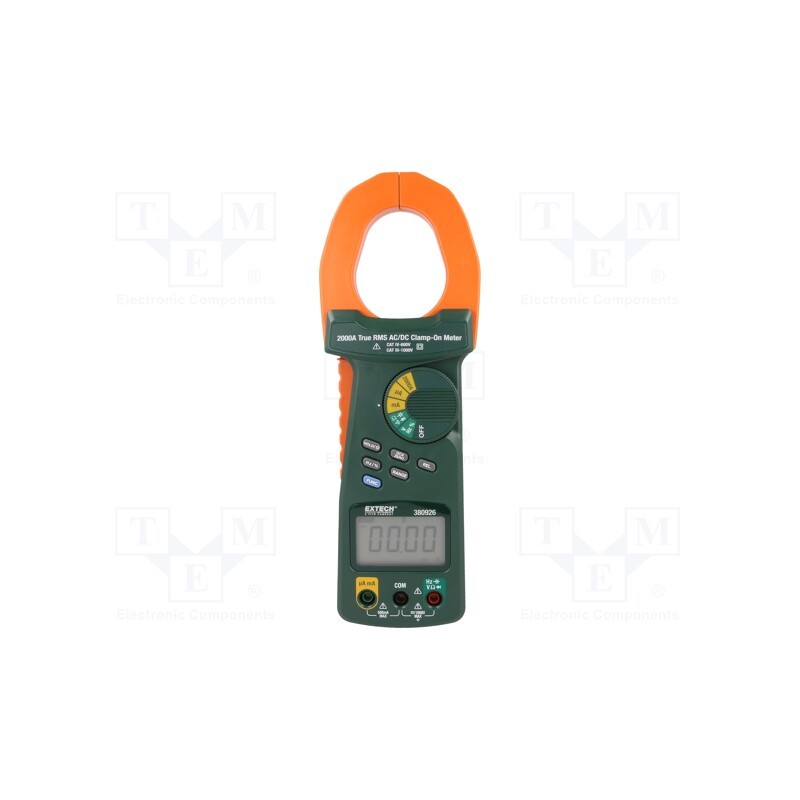 1 pcs x EXTECH - 380926 - Meter: multifunction, digital,pincers type, Øcable: 50mm, LCD