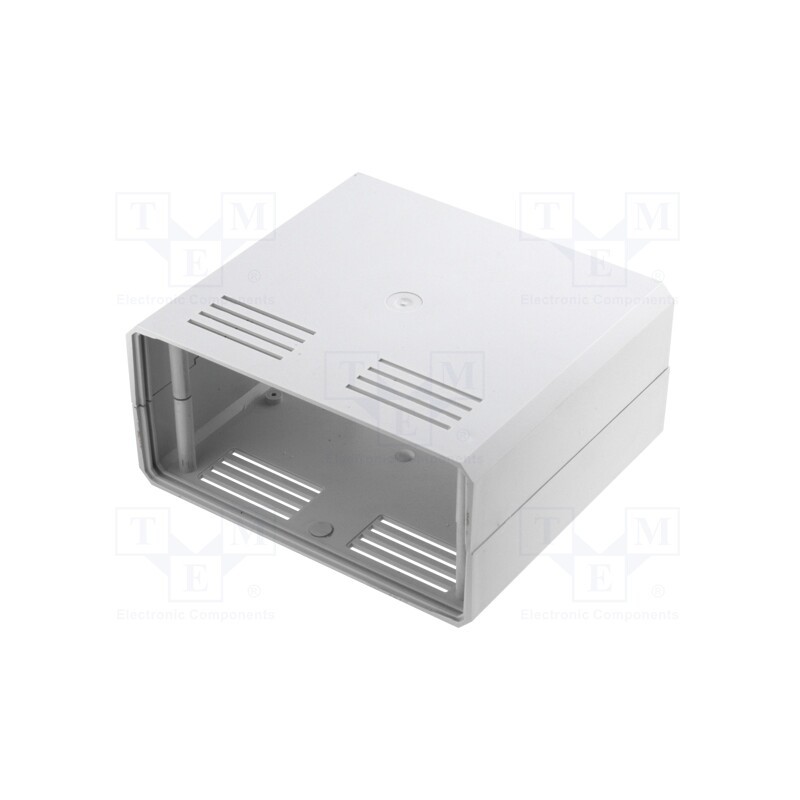 1 pcs x MASZCZYK - KM-85B GY - Enclosure: with panel, vented, X: 180mm, Y: 160mm, Z: 85mm, ABS, grey