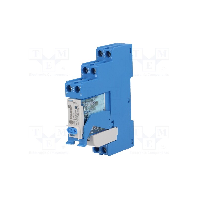 1 pcs x FINDER - 4C.02.9.024.0050SPA - Relay: interface, DPDT, Ucoil: 24VDC, 8A, 8A/250VAC, 8A/30VDC, 2kVA