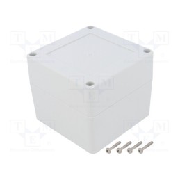 1 pcs x KRADEX - ZP90.90.75JH TM PC - Enclosure: multipurpose, X: 90mm, Y: 90mm, Z: 75mm, ZP, polycarbonate