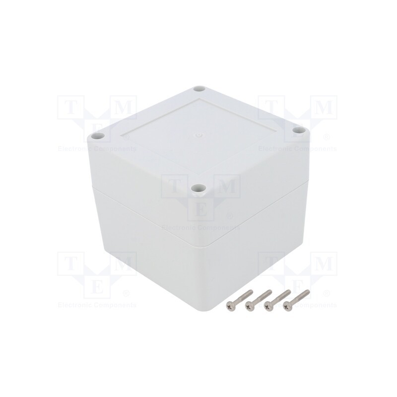 1 pcs x KRADEX - ZP90.90.75JH TM PC - Enclosure: multipurpose, X: 90mm, Y: 90mm, Z: 75mm, ZP, polycarbonate