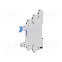 1 pcs x HONGFA RELAY - 41F-1Z-C4-4 - Socket, PIN: 5, 6A, 250VAC, for DIN rail mounting, spring clamps