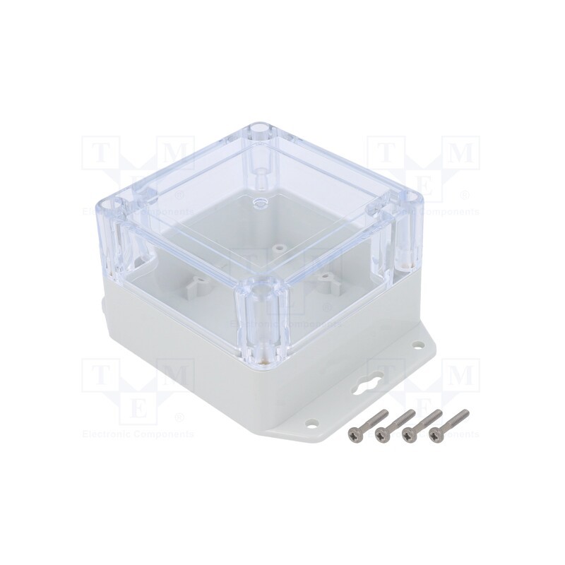 1 pcs x KRADEX - ZP90.90.60UJPH TM PC - Enclosure: multipurpose, X: 90mm, Y: 90mm, Z: 60mm, ZP, polycarbonate