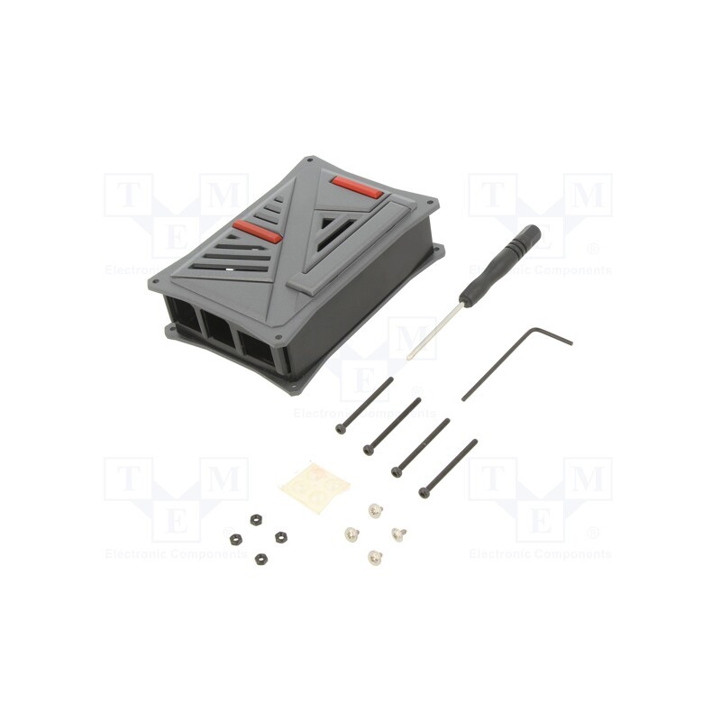 1 pcs x LONTEN TECHNOLOGY - LON-15961 - Enclosure: for computer, Raspberry Pi 4 B, RPI-4B-4G,RPI-4B-8G