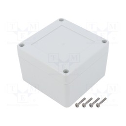 1 pcs x KRADEX - ZP90.90.60JH TM PC - Enclosure: multipurpose, X: 90mm, Y: 90mm, Z: 60mm, ZP, polycarbonate