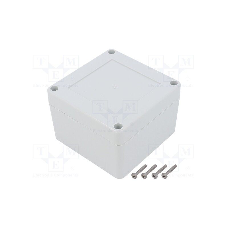 1 pcs x KRADEX - ZP90.90.60JH TM PC - Enclosure: multipurpose, X: 90mm, Y: 90mm, Z: 60mm, ZP, polycarbonate