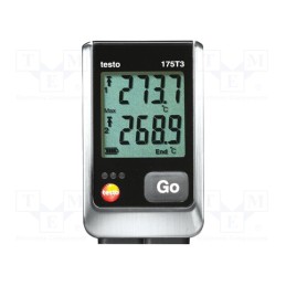 1 pcs x TESTO - TESTO 175-T3 0572 1753 - Data logger, temperature, 89x53x27mm, Resol: 0.1°C, IP65, 449g