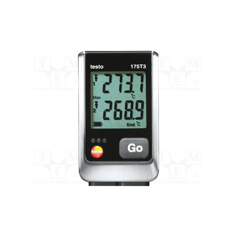 1 pcs x TESTO - TESTO 175-T3 0572 1753 - Data logger, temperature, 89x53x27mm, Resol: 0.1°C, IP65, 449g