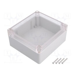 1 pcs x KRADEX - Z59JPH TM ABS - Enclosure: multipurpose, X: 115mm, Y: 125mm, Z: 58mm, ABS, grey, IP65