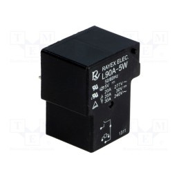 1 pcs x Recoy/RAYEX ELECTRONICS - L90A-5W - Relay: electromagnetic, SPST-NO, Ucoil: 5VDC, 30A, Series: L90, PCB