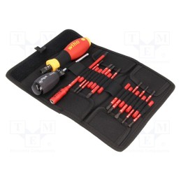 1 set x WIHA - 36791 - Kit: screwdrivers, torque,insulated, 1kVAC, ±6%, 1÷5Nm, bag, 18pcs.