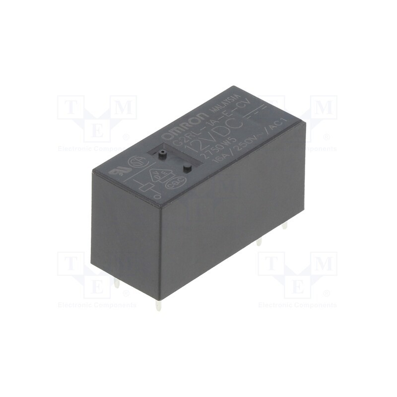 1 pcs x OMRON OCB - G2RL-1A-E-CV 12VDC - Relay: electromagnetic, SPST-NO, Ucoil: 12VDC, Icontacts max: 16A