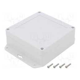 1 pcs x KRADEX - ZP120.120.45UJH TM ABS - Enclosure: multipurpose, X: 120mm, Y: 120mm, Z: 45mm, ZP, ABS, gasket