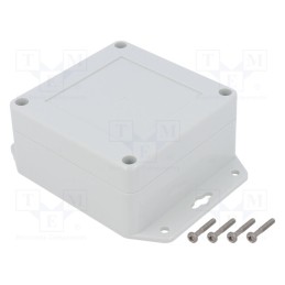 1 pcs x KRADEX - ZP90.90.45UJH TM PC - Enclosure: multipurpose, X: 90mm, Y: 90mm, Z: 45mm, ZP, polycarbonate