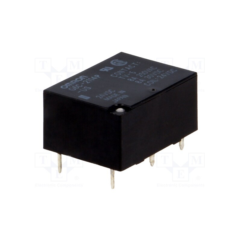 1 pcs x OMRON OCB - G6C-2114P-US 24VDC - Relay: electromagnetic, SPST-NO + SPST-NC, Ucoil: 24VDC, 8A/30VDC