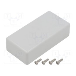 1 pcs x HAMMOND - 1551WKGY - Enclosure: multipurpose, X: 40mm, Y: 80mm, Z: 22mm, 1551W, light grey