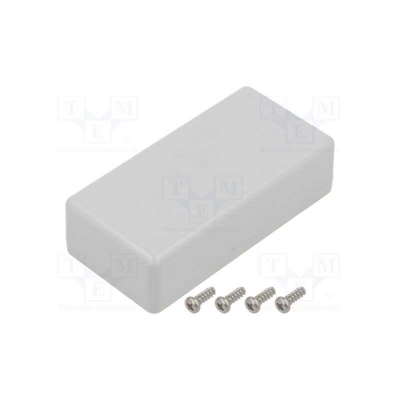 1 pcs x HAMMOND - 1551WKGY - Enclosure: multipurpose, X: 40mm, Y: 80mm, Z: 22mm, 1551W, light grey