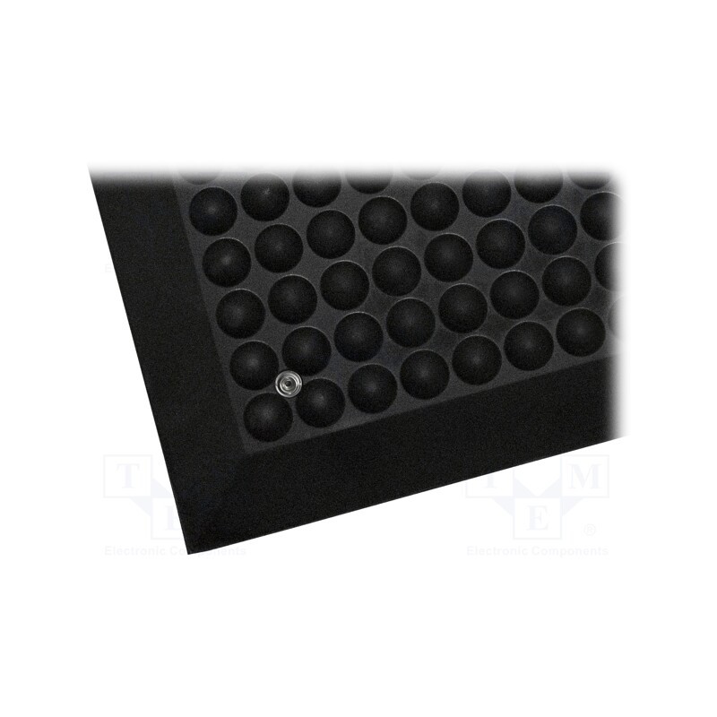 1 pcs x COBA EUROPE - SE010003ESD - Floor mat, ESD, L: 1.2m, W: 0.9m, Thk: 14mm, polyurethane, black