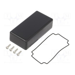 1 pcs x HAMMOND - 1551WKBK - Enclosure: multipurpose, X: 40mm, Y: 80mm, Z: 22mm, 1551W, black