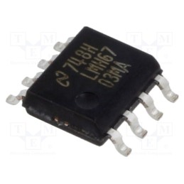 1 pcs x TEXAS INSTRUMENTS - LMH6703MA/NOPB - IC: operational amplifier, 1.2GHz, Ch: 1, SO8, ±4÷6VDC