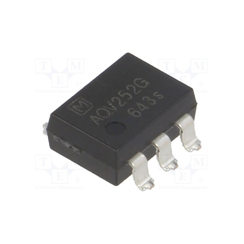 1 pcs x PANASONIC - AQV252GA - Relay: solid state, Icntrl max: 3mA, 2500mA, max.60VAC, max.60VDC