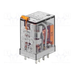 1 pcs x FINDER - 55.32.8.024.0040 - Relay: electromagnetic, DPDT, Ucoil: 24VAC, Icontacts max: 20A