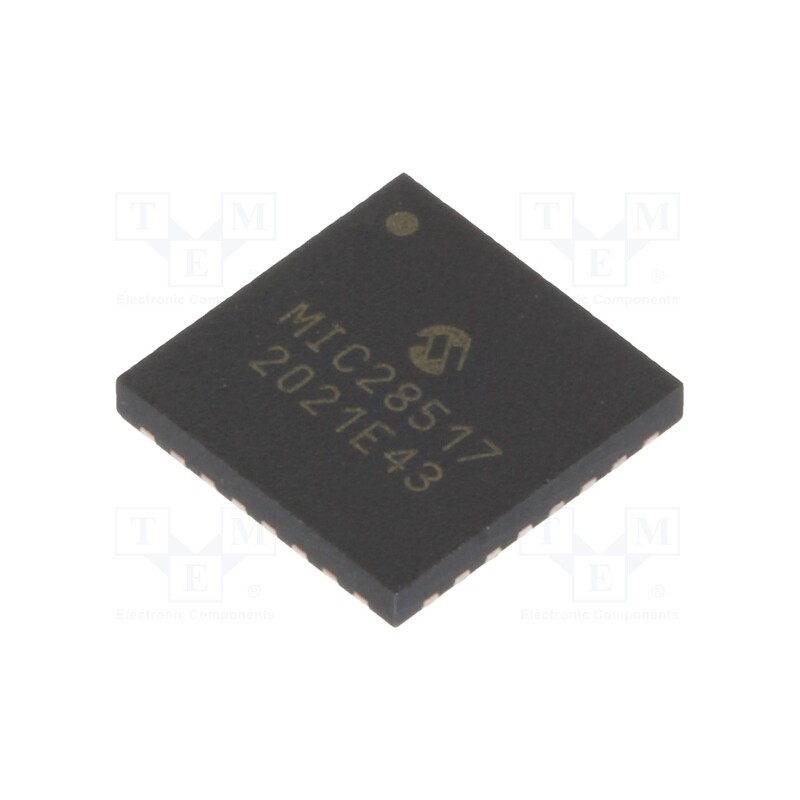 1 pcs x MICROCHIP TECHNOLOGY - MIC28517T-E/PHA - IC: PMIC, DC/DC converter, Uin: 4.5÷70VDC, Uout: 0.6÷32VDC, 8A, Ch: 1