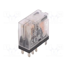 1 pcs x SCHNEIDER ELECTRIC - RXG25BD - Relay: electromagnetic, DPDT, Ucoil: 24VDC, 5A, 5A/250VAC, 5A/30VDC