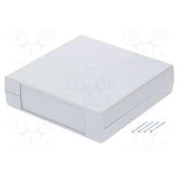 1 pcs x KRADEX - Z26J - Enclosure: with panel, X: 219mm, Y: 221mm, Z: 60mm, polystyrene, grey