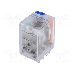 1 pcs x WEIDMu00dcLLER - 7760056069 - Relay: electromagnetic, DPDT, Ucoil: 24VDC, Icontacts max: 10A