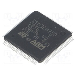 1 pcs x STMicroelectronics - STM32H750VBT6 - IC: ARM microcontroller, 480MHz, LQFP100, 1.62÷3.6VDC, -40÷85°C