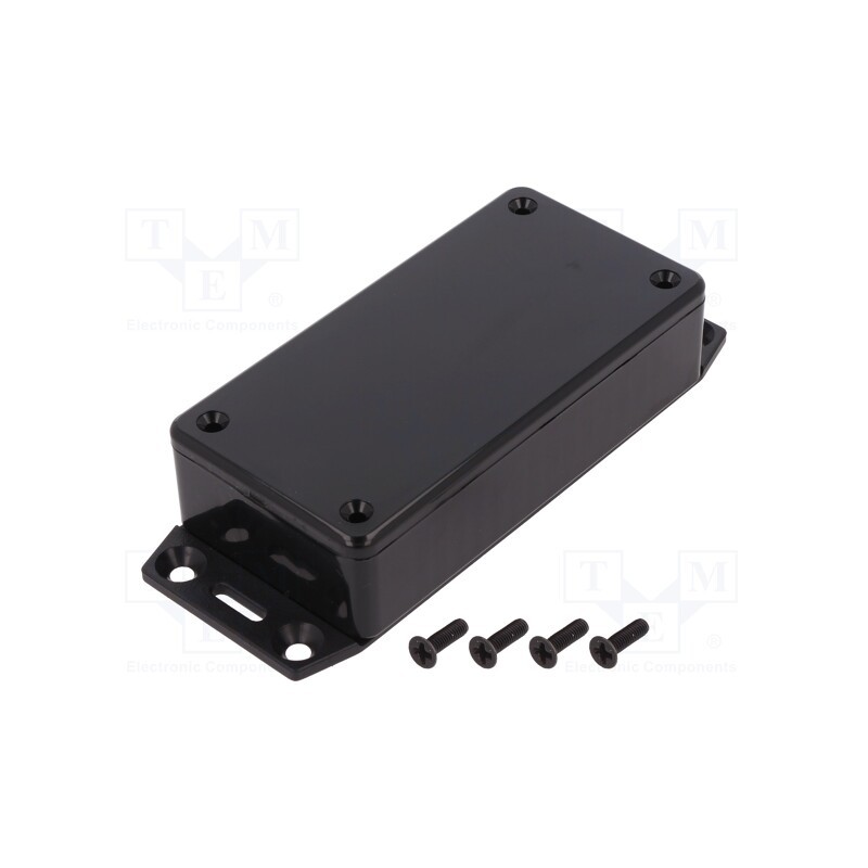 1 pcs x HAMMOND - 1591AF2SBK - Enclosure: multipurpose, X: 50mm, Y: 100mm, Z: 25mm, 1591, ABS, black