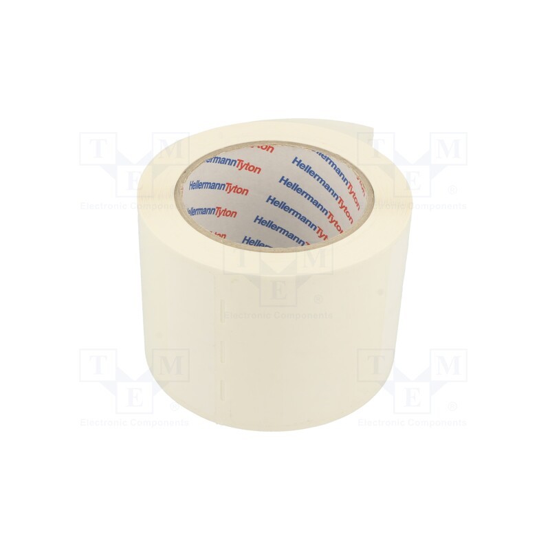 1 rol x HELLERMANNTYTON - 596-03320 - Self-laminating cable label, 25.4mm, 95.25mm, white