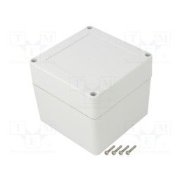 1 pcs x KRADEX - ZP105.105.90JH TM ABS - Enclosure: multipurpose, X: 105mm, Y: 105mm, Z: 90mm, ZP, ABS, gasket