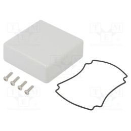 1 pcs x HAMMOND - 1551WTGY - Enclosure: multipurpose, X: 60mm, Y: 60mm, Z: 22mm, 1551W, light grey