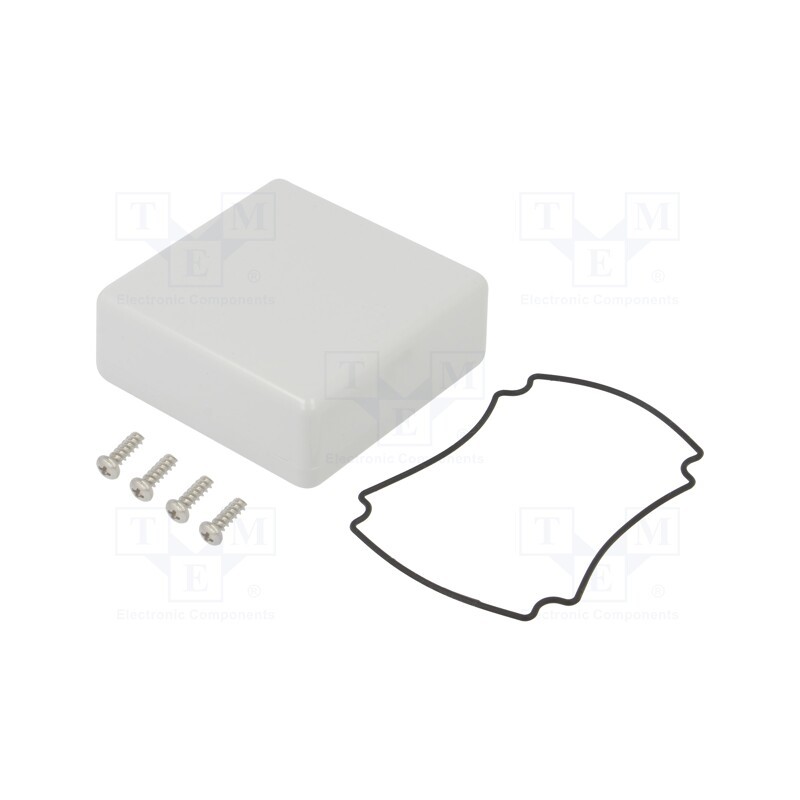 1 pcs x HAMMOND - 1551WTGY - Enclosure: multipurpose, X: 60mm, Y: 60mm, Z: 22mm, 1551W, light grey