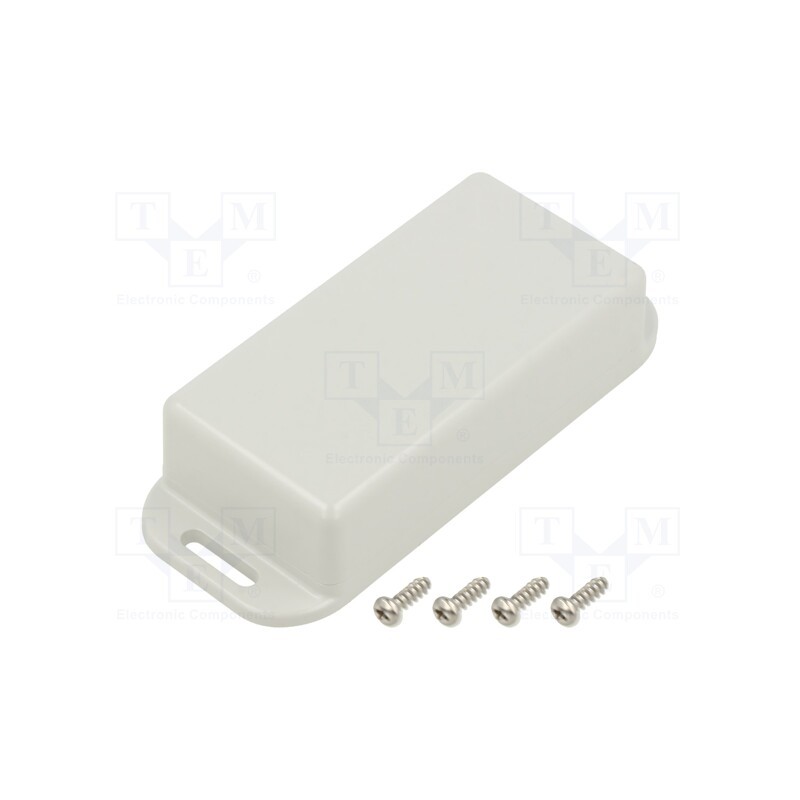 1 pcs x HAMMOND - 1551WKFLGY - Enclosure: multipurpose, X: 40mm, Y: 80mm, Z: 22mm, with fixing lugs