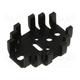 1 pcs x FISCHER ELEKTRONIK - FK 208 SA-L - Heatsink: extruded, U, black, L: 41.3mm, W: 33mm, H: 12.7mm, 14K/W