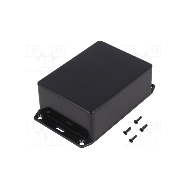 1 pcs x HAMMOND - 1591SSFLBK - Enclosure: multipurpose, X: 82mm, Y: 110mm, Z: 44mm, 1591S, ABS, black