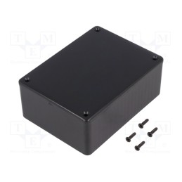 1 pcs x HAMMOND - 1591SSBK - Enclosure: multipurpose, X: 82mm, Y: 110mm, Z: 44mm, 1591S, ABS, black
