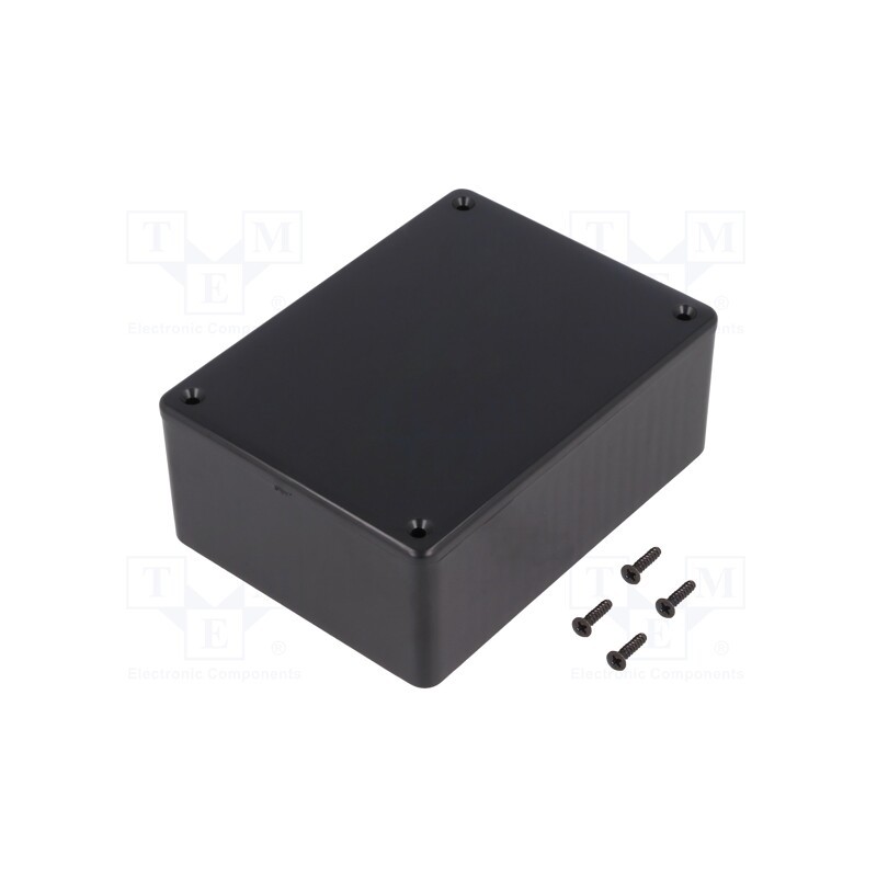 1 pcs x HAMMOND - 1591SSBK - Enclosure: multipurpose, X: 82mm, Y: 110mm, Z: 44mm, 1591S, ABS, black